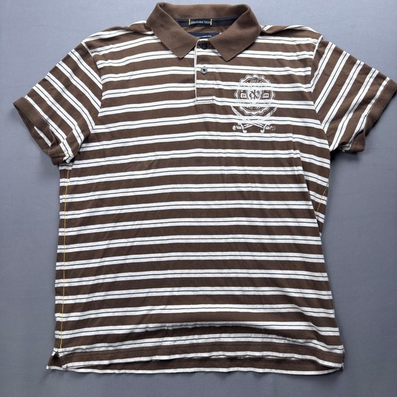 Nautica Jeans Co. Striped Polo - Established 1999  XL  Y2K - Picture 1 of 3